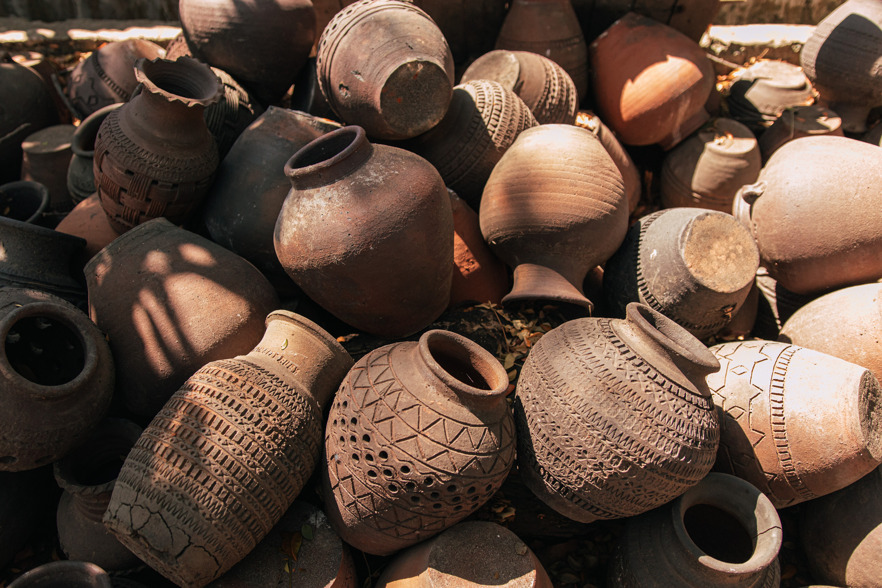 Pile of Clay Jars and Vases